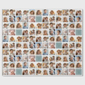 Creëer een Aangepaste fotocollage met 18 foto's Cadeaupapier (Vlak)