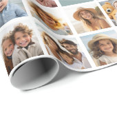 Creëer een Aangepaste fotocollage met 18 foto's Cadeaupapier (Rol Hoek)