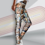 Creëer een Aangepaste fotocollage met 18 foto's Leggings<br><div class="desc">Gebruik je favoriete foto of afbeeldingen om een leuke aandenken te maken om te delen met vrienden. Dit fotorooster maakt gebruik van 18 foto's en bevat een plek om jouw namen toe te voegen aan één poot. Een funky statement stuk dat een geweldig cadeau is!</div>