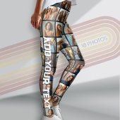 Creëer een Aangepaste fotocollage met 18 foto's Leggings