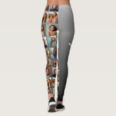 Creëer een Aangepaste fotocollage met 18 foto's Leggings (Achterkant)