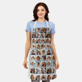 Creëer een Aangepaste fotocollage met 18 foto's Schort (Gedragen)