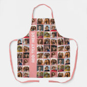 Creëer een Aangepaste fotocollage met 18 foto's Schort (Voorkant)