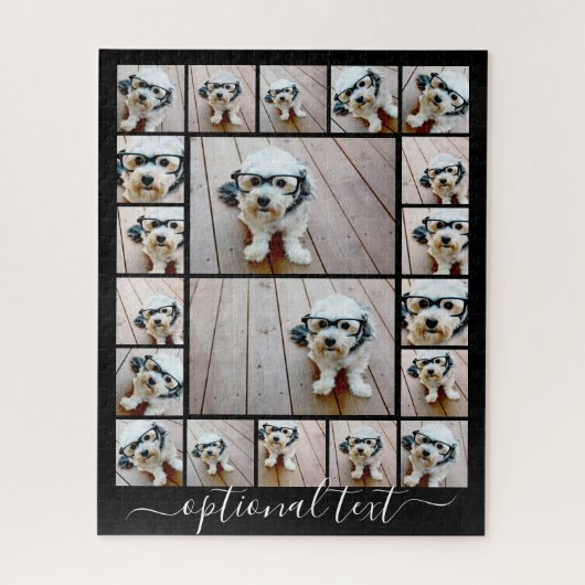 Creëer een Aangepaste fotocollage met 20 foto's Legpuzzel (Verticaal)