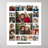 Creëer een Aangepaste fotocollage met 20 foto's Poster (Voorkant)