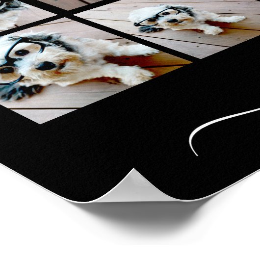 Creëer een Aangepaste fotocollage met 20 foto's Poster (Hoek)