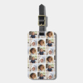 Creëer een Aangepaste fotocollage met 3 foto's Bagagelabel (Voorkant verticaal)