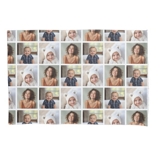 Creëer een Aangepaste fotocollage met 3 foto's Kussensloop (Voorkant)