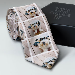 Creëer een Aangepaste fotocollage met 3 foto's Stropdas