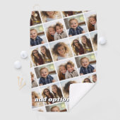Creëer een Aangepaste fotocollage met 4 foto's Golfhanddoek (Insitu)