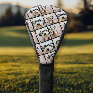 Creëer een Aangepaste fotocollage met 4 foto's Golfheadcover