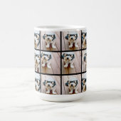 Creëer een Aangepaste fotocollage met 4 foto's Koffiemok (Center)