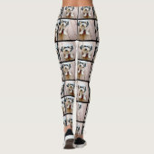 Creëer een Aangepaste fotocollage met 4 foto's Leggings (Achterkant)