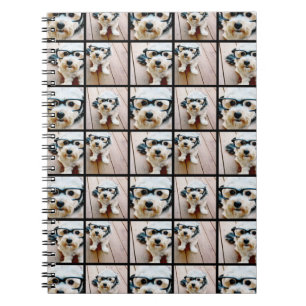 Creëer een Aangepaste fotocollage met 4 foto's Notitieboek