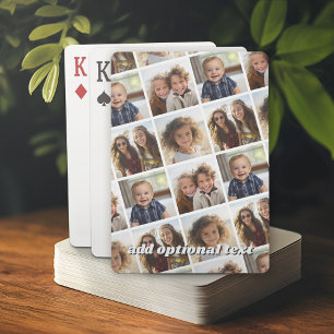 Creëer een Aangepaste fotocollage met 4 foto's Pokerkaarten
