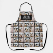 Creëer een Aangepaste fotocollage met 4 foto's Schort (Voorkant)