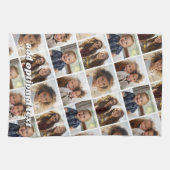 Creëer een Aangepaste fotocollage met 4 foto's Theedoek (Horizontaal)