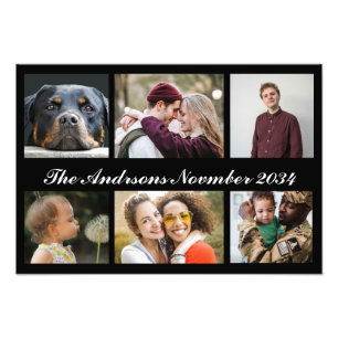 Creëer een Aangepaste fotocollage met 6 foto's Foto Afdruk