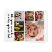 Creëer een Aangepaste fotocollage met 6 foto's Magneet (Horizontaal)