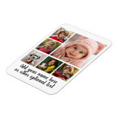 Creëer een Aangepaste fotocollage met 6 foto's Magneet (Linkerzijde)