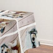 Creëer een Aangepaste fotocollage met 6 foto's Tafelkleed (Voorbeeld)