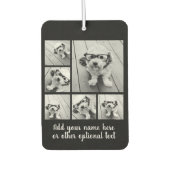 Creëer een aangepaste fotocollage met 6 zwarte fot luchtverfrisser (Voorkant)