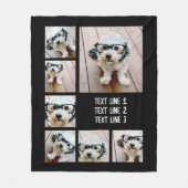 Creëer een Aangepaste fotocollage met 7 foto's - T Fleece Deken (Voorkant)
