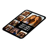 Creëer een Aangepaste fotocollage met 7 foto's - T Magneet (Linkerzijde)