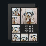 Creëer een Aangepaste fotocollage met 7 Magnet-fot<br><div class="desc">Een eenvoudige fotocollage met een gebied om het even welke tekst toe te voegen. Gebruik je favoriete foto of afbeeldingen om een leuk hoopje te maken om met vrienden te delen. Voor beste resultaten, bewaar uw foto's in vierkanten alvorens te uploaden. U kunt de achtergrondkleur en de doopvont op het...</div>