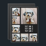 Creëer een Aangepaste fotocollage met 7 Magnet-fot<br><div class="desc">Een eenvoudige fotocollage met een gebied om het even welke tekst toe te voegen. Gebruik je favoriete foto of afbeeldingen om een leuk hoopje te maken om met vrienden te delen. Voor beste resultaten, bewaar uw foto's in vierkanten alvorens te uploaden. U kunt de achtergrondkleur en de doopvont op het...</div>