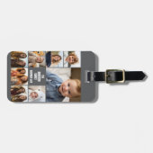 Creëer een Aangepaste fotocollage met 8 foto's Bagagelabel (Voorkant horizontaal)