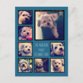 Creëer een Aangepaste fotocollage met 8 foto's Briefkaart (Voorkant)