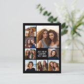 Creëer een Aangepaste fotocollage met 8 foto's Briefkaart (Staand voorkant)