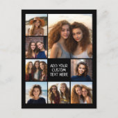 Creëer een Aangepaste fotocollage met 8 foto's Briefkaart (Voorkant)
