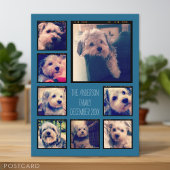 Creëer een Aangepaste fotocollage met 8 foto's Briefkaart