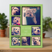 Creëer een Aangepaste fotocollage met 8 foto's Briefkaart