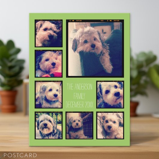 Creëer een Aangepaste fotocollage met 8 foto's Briefkaart