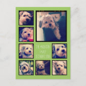 Creëer een Aangepaste fotocollage met 8 foto's Briefkaart (Voorkant)