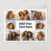 Creëer een Aangepaste fotocollage met 8 foto's Briefkaart (Voorkant)