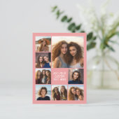 Creëer een Aangepaste fotocollage met 8 foto's Briefkaart (Staand voorkant)