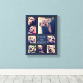 Creëer een Aangepaste fotocollage met 8 foto's Canvas Afdruk (Insitu (Houten vloer))