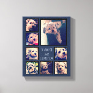 Creëer een Aangepaste fotocollage met 8 foto's Canvas Afdruk