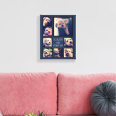 Creëer een Aangepaste fotocollage met 8 foto's Canvas Afdruk (Insitu (Woonkamer))