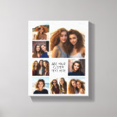 Creëer een Aangepaste fotocollage met 8 foto's Canvas Afdruk (Voorkant)
