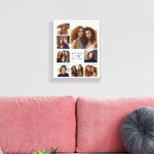 Creëer een Aangepaste fotocollage met 8 foto's Canvas Afdruk (Insitu (Woonkamer))