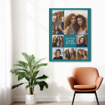 Creëer een Aangepaste fotocollage met 8 foto's Imitatie Canvas Print<br><div class="desc">Gebruik je favoriete foto of afbeeldingen om een leuk hoopje te maken om met vrienden te delen.</div>