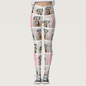 Creëer een Aangepaste fotocollage met 8 foto's Leggings (Voorkant)