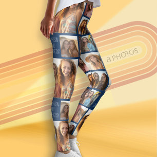Creëer een Aangepaste fotocollage met 8 foto's Leggings