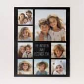 Creëer een Aangepaste fotocollage met 8 foto's Legpuzzel (Verticaal)