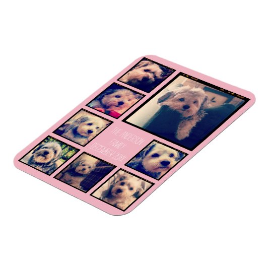 Creëer een Aangepaste fotocollage met 8 foto's Magneet (Linkerzijde)